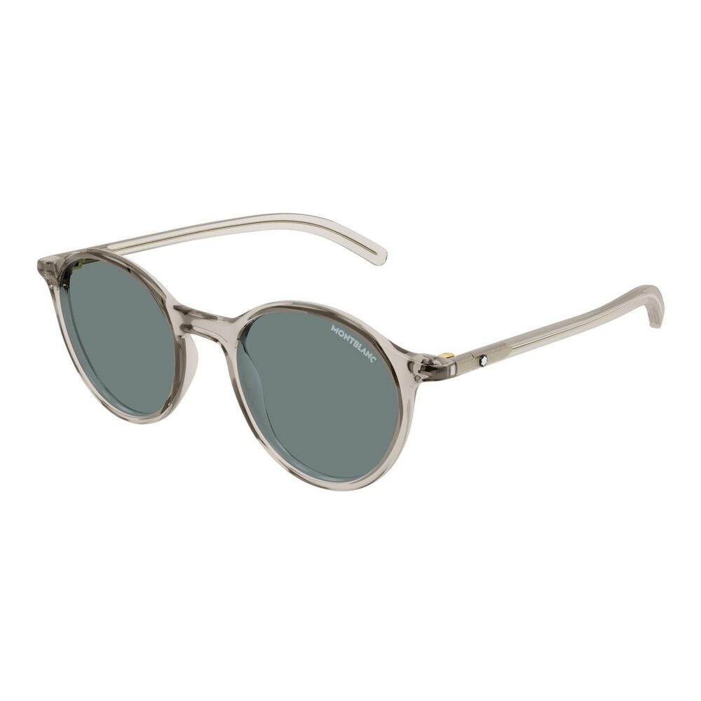 NWT Mont Blanc MB0324S Beige Round 50mm Sunglasses